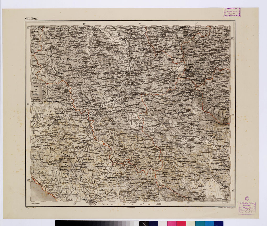 (N:10234) GENERAL KARTE VON CENTRAL EUROPA - G 12 (ROM) (B0011586) Carte e stampe antiche: riproduzione a colori su carta (formato A1)