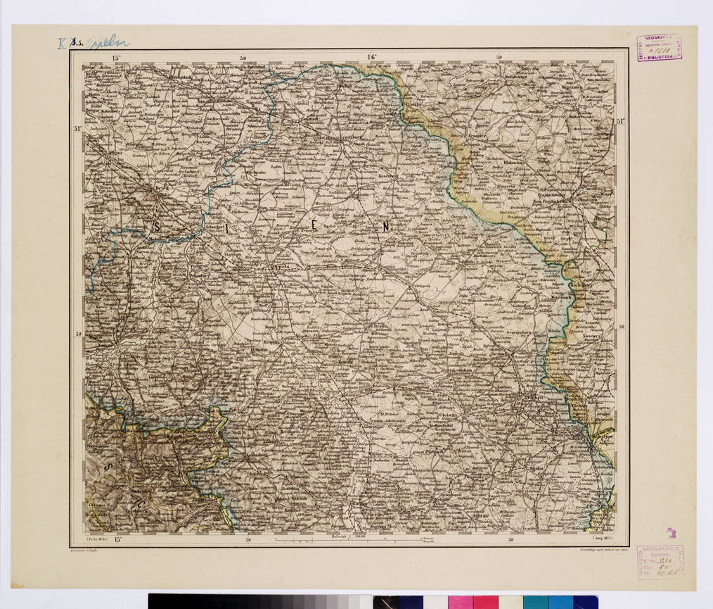 (N:10275) GENERAL KARTE VON CENTRAL EUROPA - K 5 (APPELN) (B0011614) Carte e stampe antiche: riproduzione a colori su carta (formato A1)