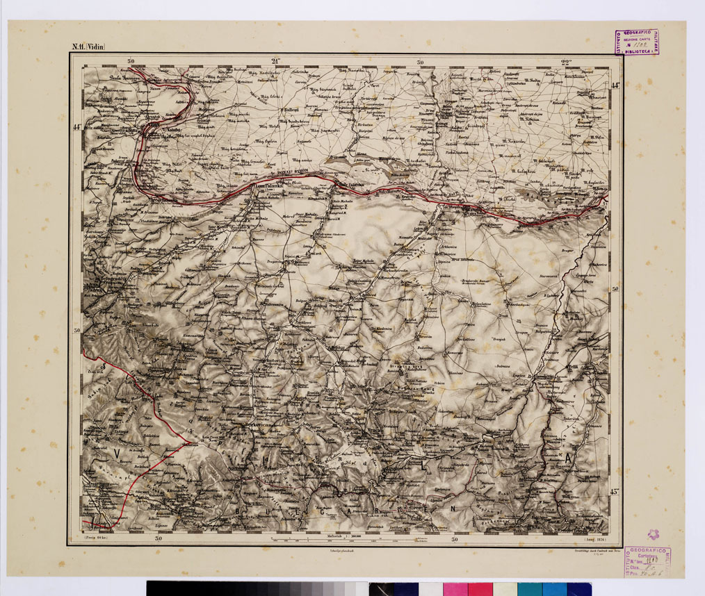(N:10306) GENERAL KARTE VON CENTRAL EUROPA - N 11 VIDIN (B0011657) Carte e stampe antiche: riproduzione a colori su carta (formato A1)