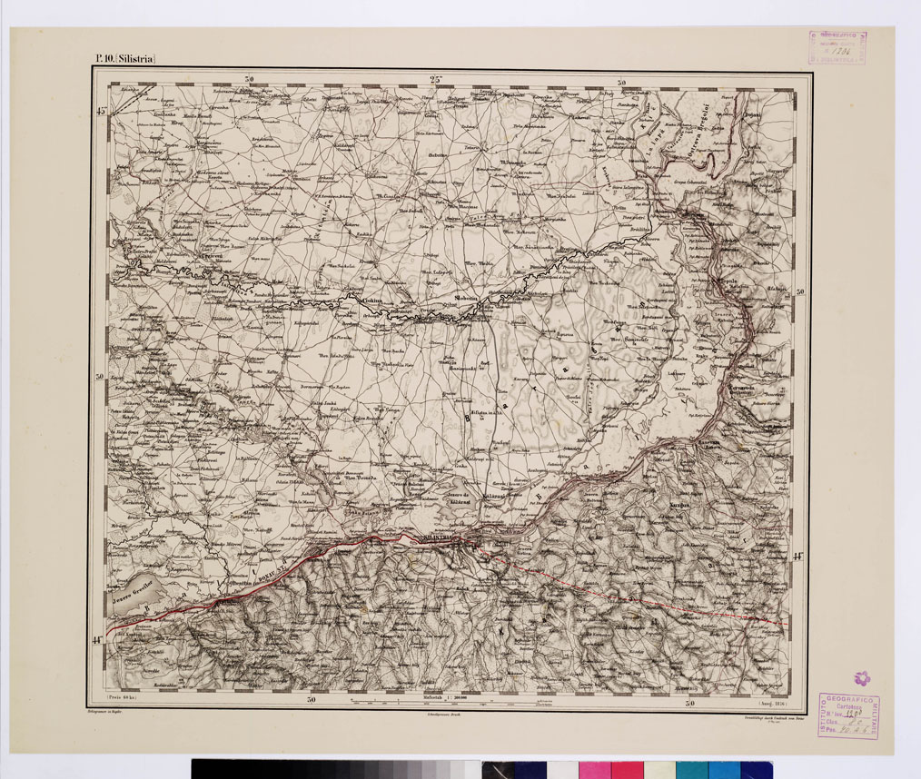(N:10330) GENERAL KARTE VON CENTRAL EUROPA - P 10 SILISTRIA (B0011680) Carte e stampe antiche: riproduzione a colori su carta (formato A1)