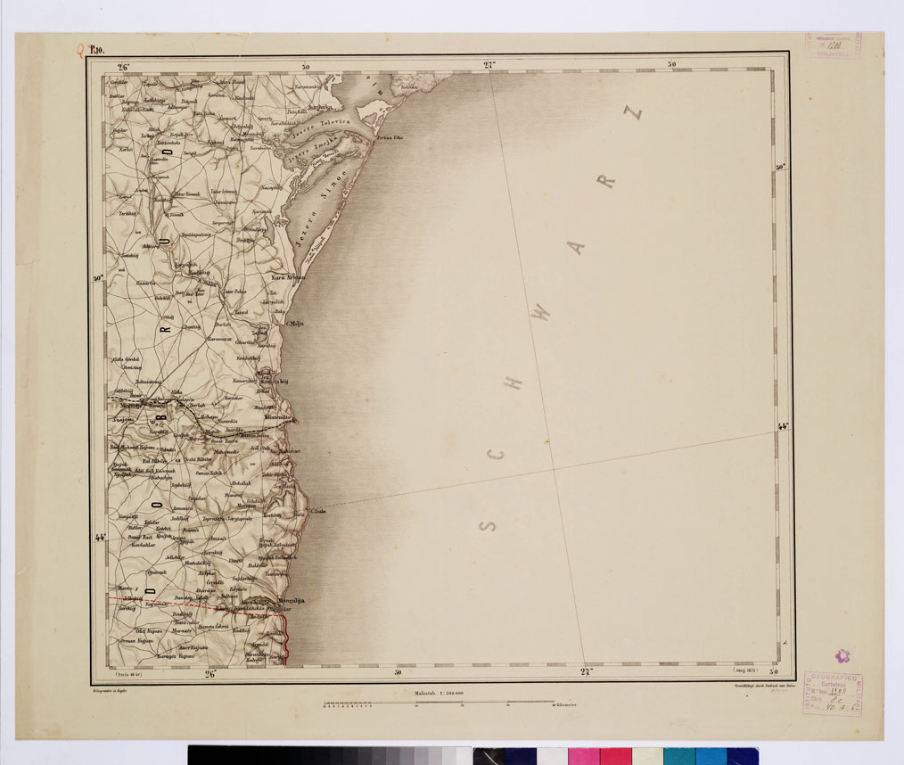 (N:10340) GENERAL KARTE VON CENTRAL EUROPA - Q 10 (B0011692) Carte e stampe antiche: riproduzione a colori su carta (formato A1)