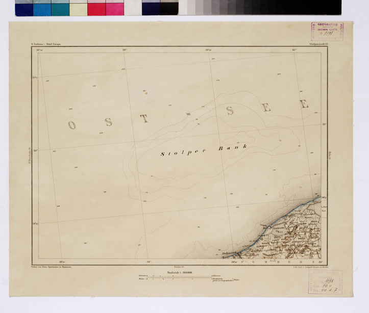 (N:16081) SPECIAL KARTE VON MITTEL EUROPA - STOLPMUNDE F 15 (B0011915) Carte e stampe antiche: riproduzione a colori su carta (formato A1)