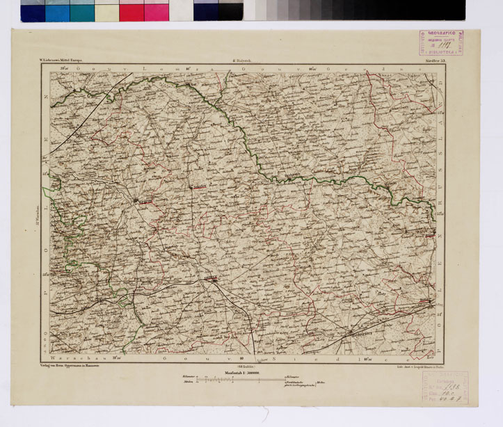 (N:16077) SPECIAL KARTE VON MITTEL EUROPA - SIEDLEE F 53 (B0011953) Carte e stampe antiche: riproduzione a colori su carta (formato A1)