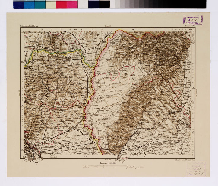(N:16044) SPECIAL KARTE VON MITTEL EUROPA - LUNDENBURG F 133 (B0012029) Carte e stampe antiche: riproduzione a colori su carta (formato A1)