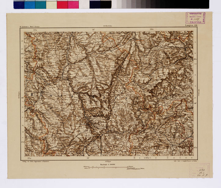 (N:16037) SPECIAL KARTE VON MITTEL EUROPA - LANGRES F 139 (B0012033) Carte e stampe antiche: riproduzione a colori su carta (formato A1)
