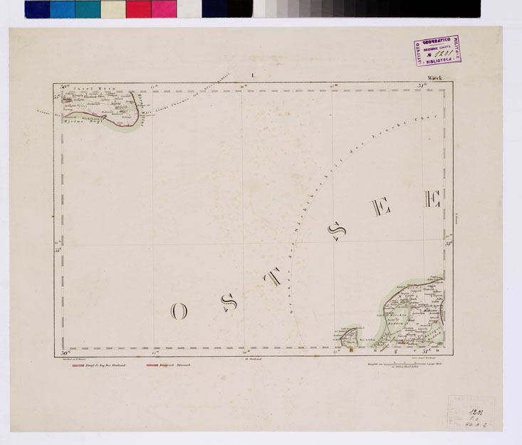 (N:15191) REYMANN'S TOPOGRAPHISCHER SPECIAL KARTE VON MITTEL EUROPA - WIECK F 1 (B0012051) Carte e stampe antiche: riproduzione a colori su carta (formato A1)