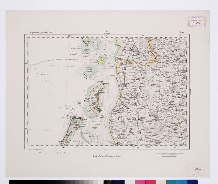 (N:15113) REYMANN'S TOPOGRAPHISCHER SPECIAL KARTE VON MITTEL EUROPA - RIPEN F 8 C (B0012060) Carte e stampe antiche: riproduzione a colori su carta (formato A1)