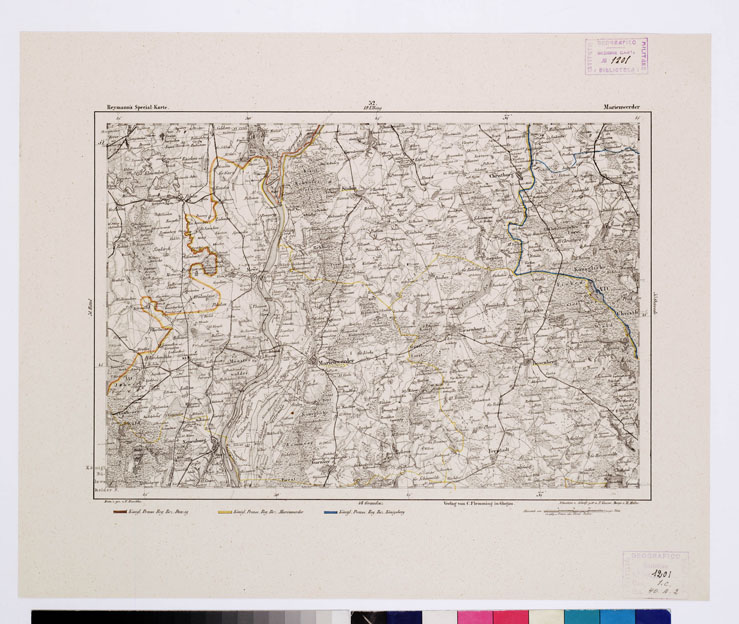 (N:15049) REYMANN'S TOPOGRAPHISCHER SPECIAL KARTE VON MITTEL EUROPA - MARIENWERDER F 32 (B0012086) Carte e stampe antiche: riproduzione a colori su carta (formato A1)