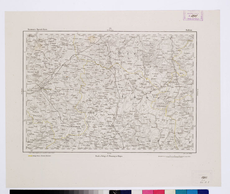 (N:15147) REYMANN'S TOPOGRAPHISCHER SPECIAL KARTE VON MITTEL EUROPA - SOLTAU F 55 (B0012108) Carte e stampe antiche: riproduzione a colori su carta (formato A1)