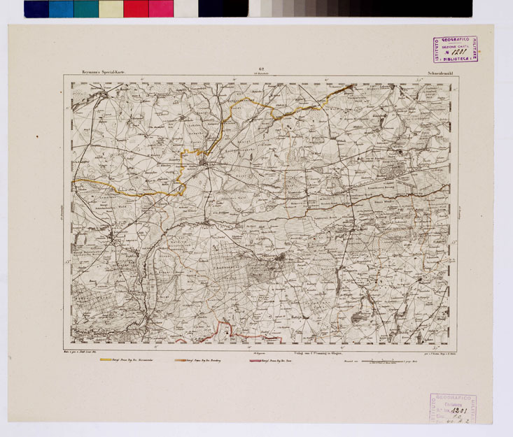(N:15131) REYMANN'S TOPOGRAPHISCHER SPECIAL KARTE VON MITTEL EUROPA - SCHNEIDEMUHL F 62 (B0012115) Carte e stampe antiche: riproduzione a colori su carta (formato A1)