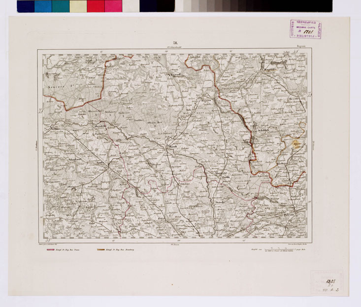 (N:15115) REYMANN'S TOPOGRAPHISCHER SPECIAL KARTE VON MITTEL EUROPA - ROGASEN F 78 (B0012135) Carte e stampe antiche: riproduzione a colori su carta (formato A1)