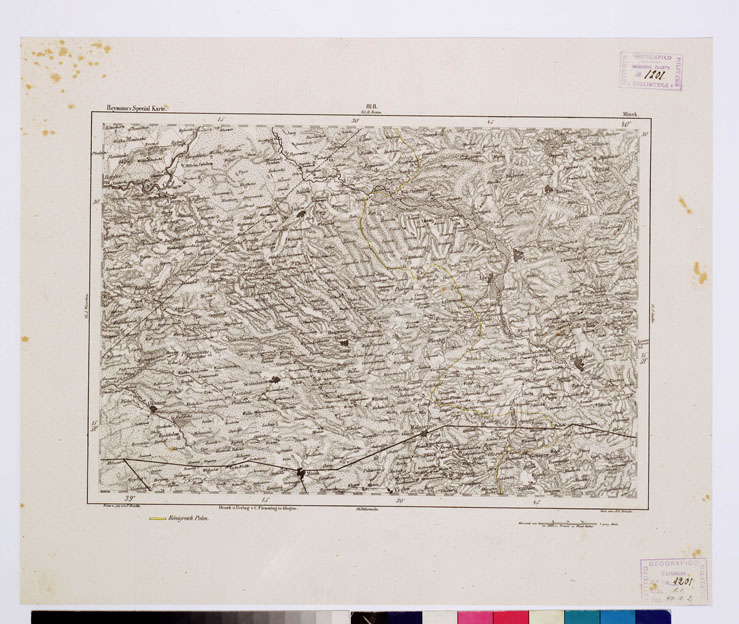 (N:15057) REYMANN'S TOPOGRAPHISCHER SPECIAL KARTE VON MITTEL EUROPA - MINSK F 81 B (B0012140) Carte e stampe antiche: riproduzione a colori su carta (formato A1)