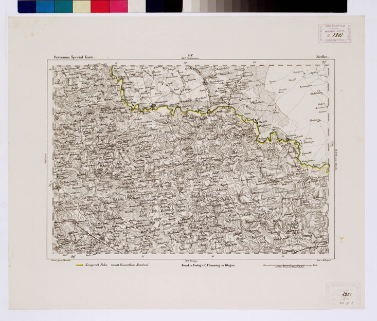 (N:15136) REYMANN'S TOPOGRAPHISCHER SPECIAL KARTE VON MITTEL EUROPA - SIEDLCE F 81 C (B0012141) Carte e stampe antiche: riproduzione a colori su carta (formato A1)