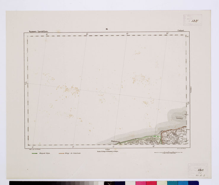 (N:14910) REYMANN'S TOPOGRAPHISCHER SPECIAL KARTE VON MITTEL EUROPA - CADZAND F 99 (B0012166) Carte e stampe antiche: riproduzione a colori su carta (formato A1)