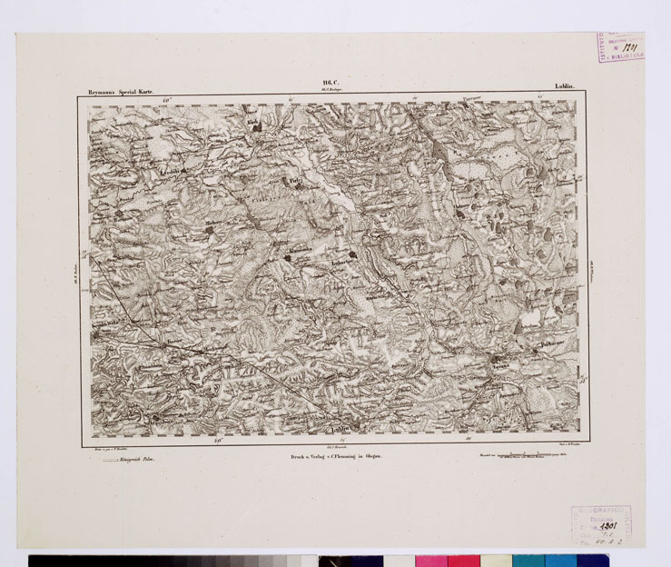 (N:15036) REYMANN'S TOPOGRAPHISCHER SPECIAL KARTE VON MITTEL EUROPA - LUBLIN F 116 C (B0012188) Carte e stampe antiche: riproduzione a colori su carta (formato A1)