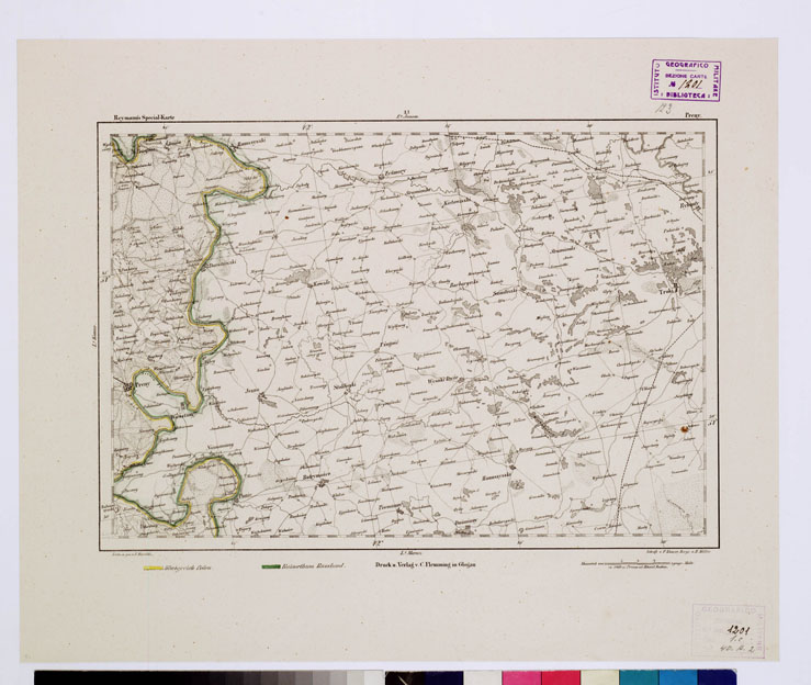 (N:15097) REYMANN'S TOPOGRAPHISCHER SPECIAL KARTE VON MITTEL EUROPA - PRENY F 123 (B0012200) Carte e stampe antiche: riproduzione a colori su carta (formato A1)