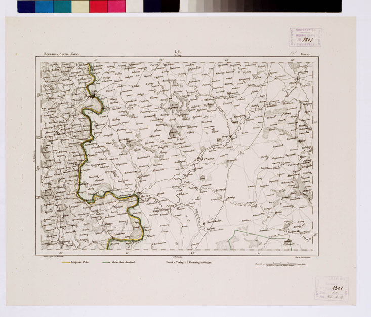 (N:15052) REYMANN'S TOPOGRAPHISCHER SPECIAL KARTE VON MITTEL EUROPA - MERECZ F 141 L2 (B0012227) Carte e stampe antiche: riproduzione a colori su carta (formato A1)