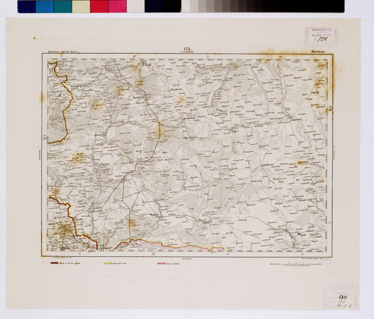 (N:15138) REYMANN'S TOPOGRAPHISCHER SPECIAL KARTE VON MITTEL EUROPA - SIEWIERZ F 173 (B0012269) Carte e stampe antiche: riproduzione a colori su carta (formato A1)