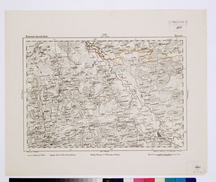(N:15122) REYMANN'S TOPOGRAPHISCHER SPECIAL KARTE VON MITTEL EUROPA - RZESZOW F 173 C (B0012272) Carte e stampe antiche: riproduzione a colori su carta (formato A1)