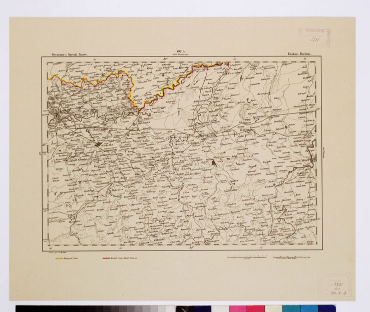 (N:15005) REYMANN'S TOPOGRAPHISCHER SPECIAL KARTE VON MITTEL EUROPA - KRAKAU - BOCHNIA F 192 A (B0012298) Carte e stampe antiche: riproduzione a colori su carta (formato A1)