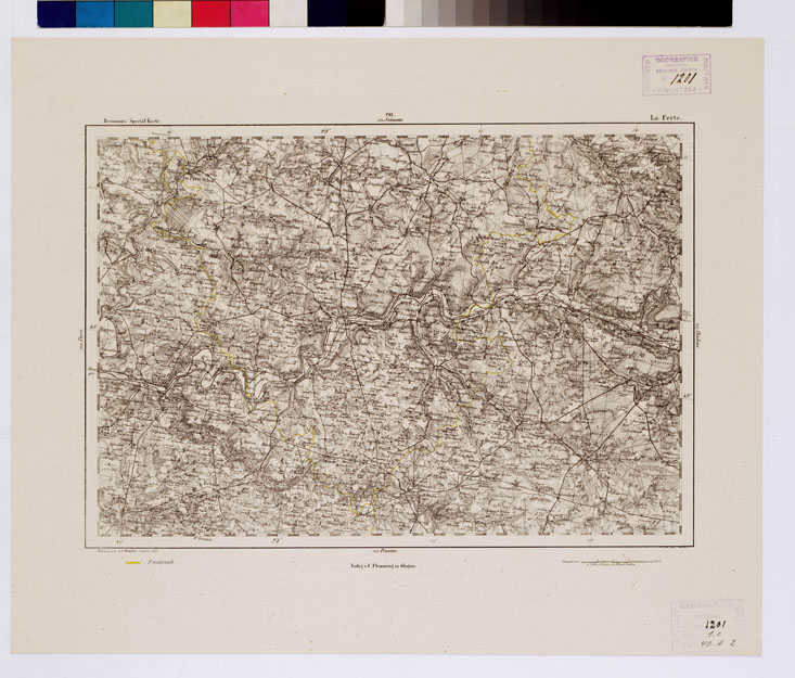 (N:15016) REYMANN'S TOPOGRAPHISCHER SPECIAL KARTE VON MITTEL EUROPA - LA FERTE F 213 (B0012325) Carte e stampe antiche: riproduzione a colori su carta (formato A1)
