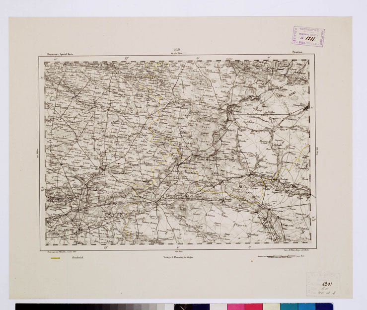 (N:15098) REYMANN'S TOPOGRAPHISCHER SPECIAL KARTE VON MITTEL EUROPA - PROVINS F 232 (B0012342) Carte e stampe antiche: riproduzione a colori su carta (formato A1)