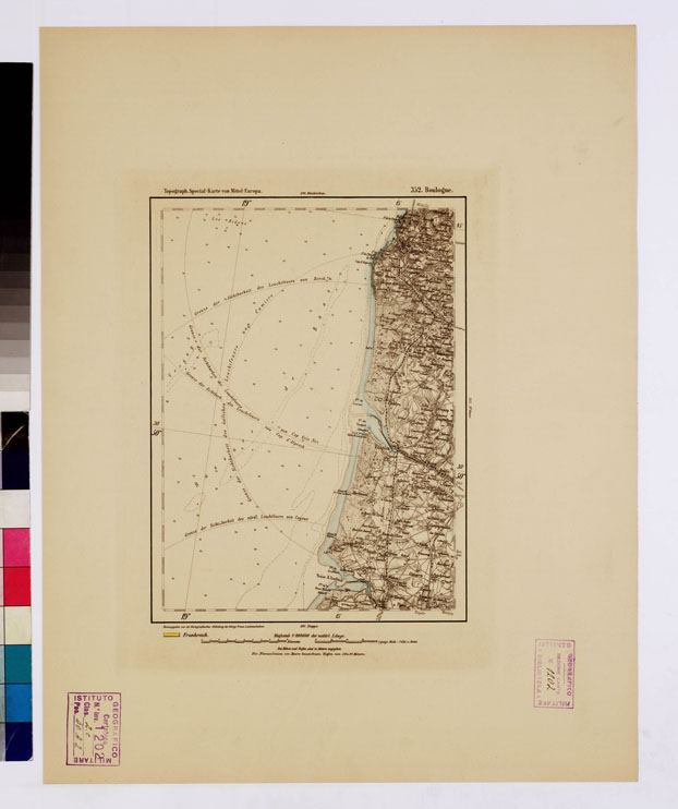 (N:16134) SPECIAL KARTE VON MITTEL EUROPA - BOULOGNE F 352 (B0012620) Carte e stampe antiche: riproduzione a colori su carta (formato A1)