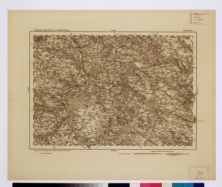 (N:16176) SPECIAL KARTE VON MITTEL EUROPA - DREUX F 471 (B0012663) Carte e stampe antiche: riproduzione a colori su carta (formato A1)