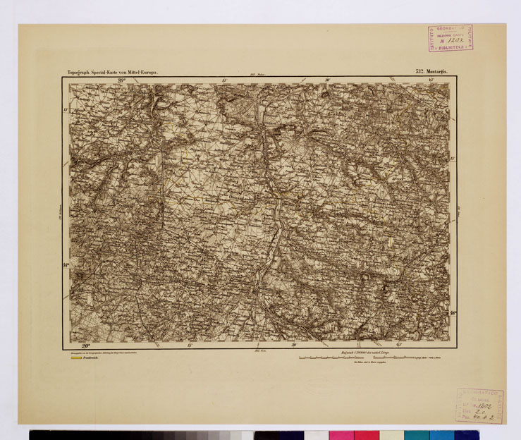 (N:16257) SPECIAL KARTE VON MITTEL EUROPA - MONTARGIS F 532 (B0012705) Carte e stampe antiche: riproduzione a colori su carta (formato A1)