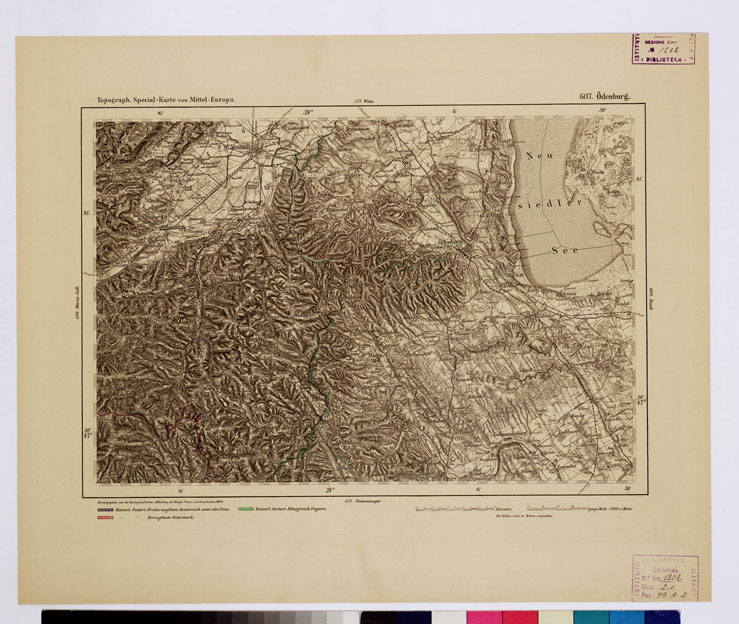 (N:16277) SPECIAL KARTE VON MITTEL EUROPA - ODENBURG F 607 (B0012761) Carte e stampe antiche: riproduzione a colori su carta (formato A1)