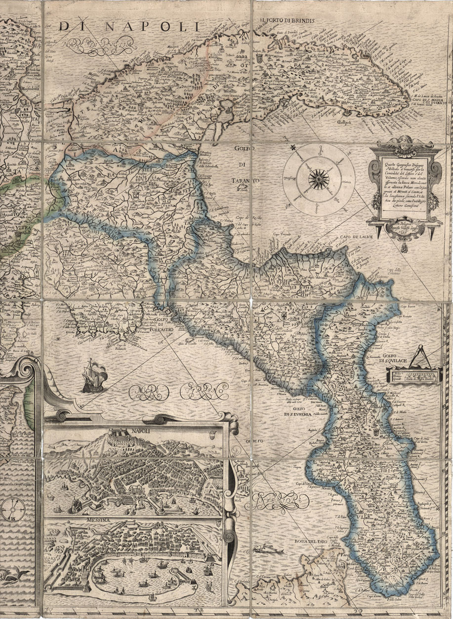 (N:15522) REGNO DI NAPOLI E SICILIA (B0012858, B0012859, B12858-59) Carte e stampe antiche: riproduzione a colori su carta (formato A1)