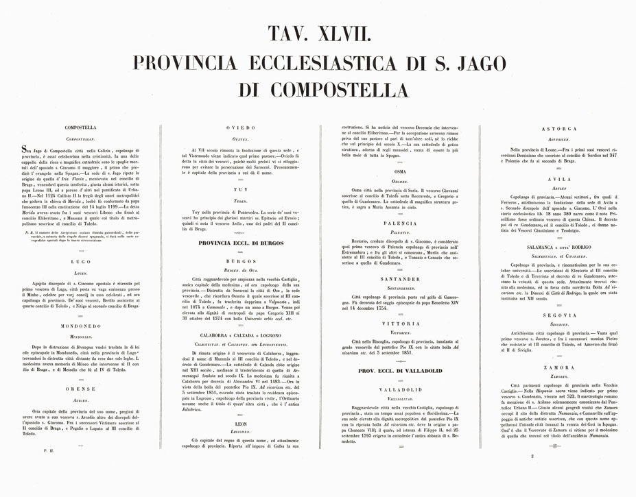 (N:6818) L'Atlante del Petri - Parte II Tavole XLVI - XLVII - XLVIII - XLIX - L - CIRCOSCRIZIONE DELLE PROVINCE ECCLESIASTICHE E DIOCESI NEI REGNI DI SPAGNA E PORTOGALLO. (B0013166, B0013167, B0013168, B0013170, B0013174, B0013175, B0013176) Carte e stampe antiche: riproduzione a colori su carta (formato A1)