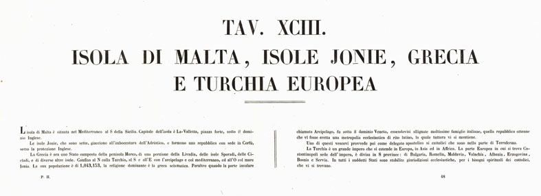 (N:6582) L'Atlante del Petri - Parte II Tavole XCIII - DIOCESI E VICARIATI APOSTOLICI DELLA TURCHIA, GRECIA, ED ISOLE JONIE. (B0013259, B0013264) Carte e stampe antiche: riproduzione a colori su carta (formato A1)