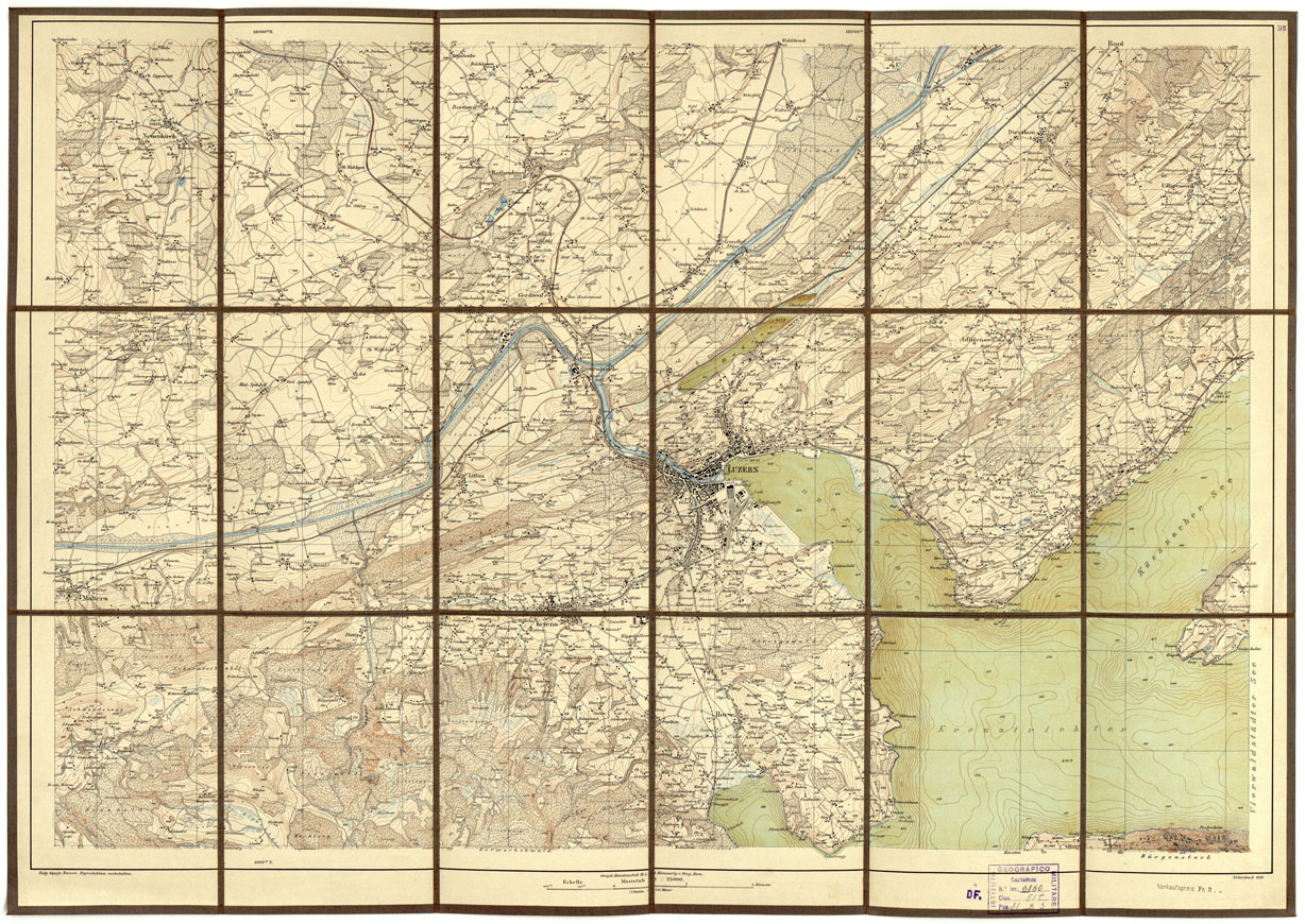 (N:16733) SVIZZERA LUZERN (B0013870) Carte e stampe antiche: riproduzione a colori su carta (formato A1)