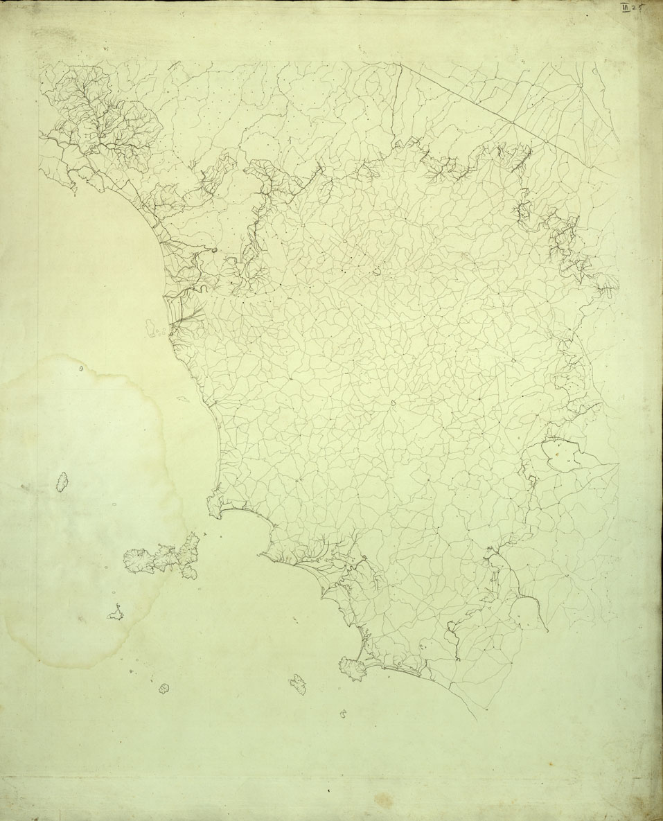 (N:16884) RIDUZIONE AL 1:400.000 DELLA CARTA DELL'INGHIRAMI. (B0014093) Carte e stampe antiche: riproduzione a colori su carta (formato A1)