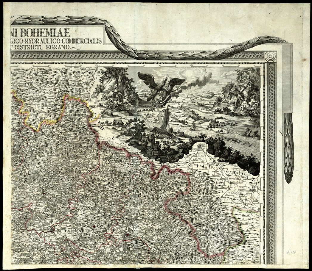 (N:20570) TOTIUS REGNI BOHEMIA-MAPA CHOROGRAPHICO-MINERALOGICO-HIDRAULICO-COMMERCIALIS-CUM - Foglio 2 (B0017028) Carte e stampe antiche: riproduzione a colori su carta (formato A1)