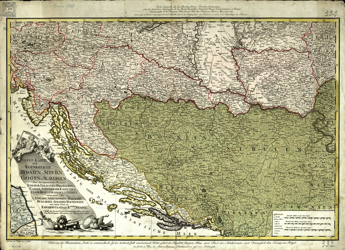(N:20577) NEUESTE KARTE DER KOENIGREICHE (B0017036) Carte e stampe antiche: riproduzione a colori su carta (formato A1)