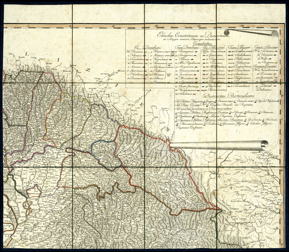 (N:20582) MAPPA NOVISSIMA-REGNORUM-HUNGARIAE - Parte 2 (B0017040) Carte e stampe antiche: riproduzione a colori su carta (formato A1)