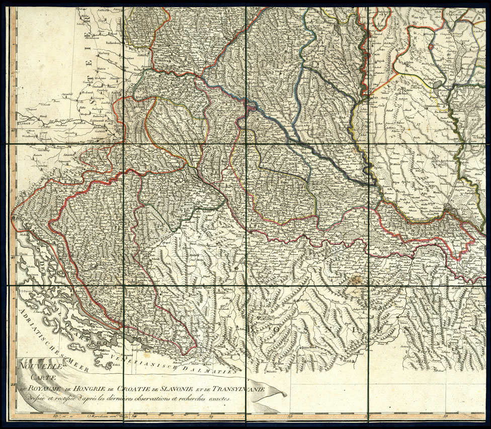 (N:20583) MAPPA NOVISSIMA-REGNORUM-HUNGARIAE - Parte 3 (B0017041) Carte e stampe antiche: riproduzione a colori su carta (formato A1)