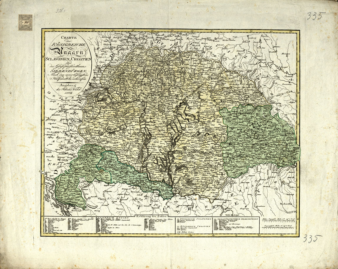 (N:20585) CHARTE DER KONIGREICHE UNGARN (B0017043) Carte e stampe antiche: riproduzione a colori su carta (formato A1)