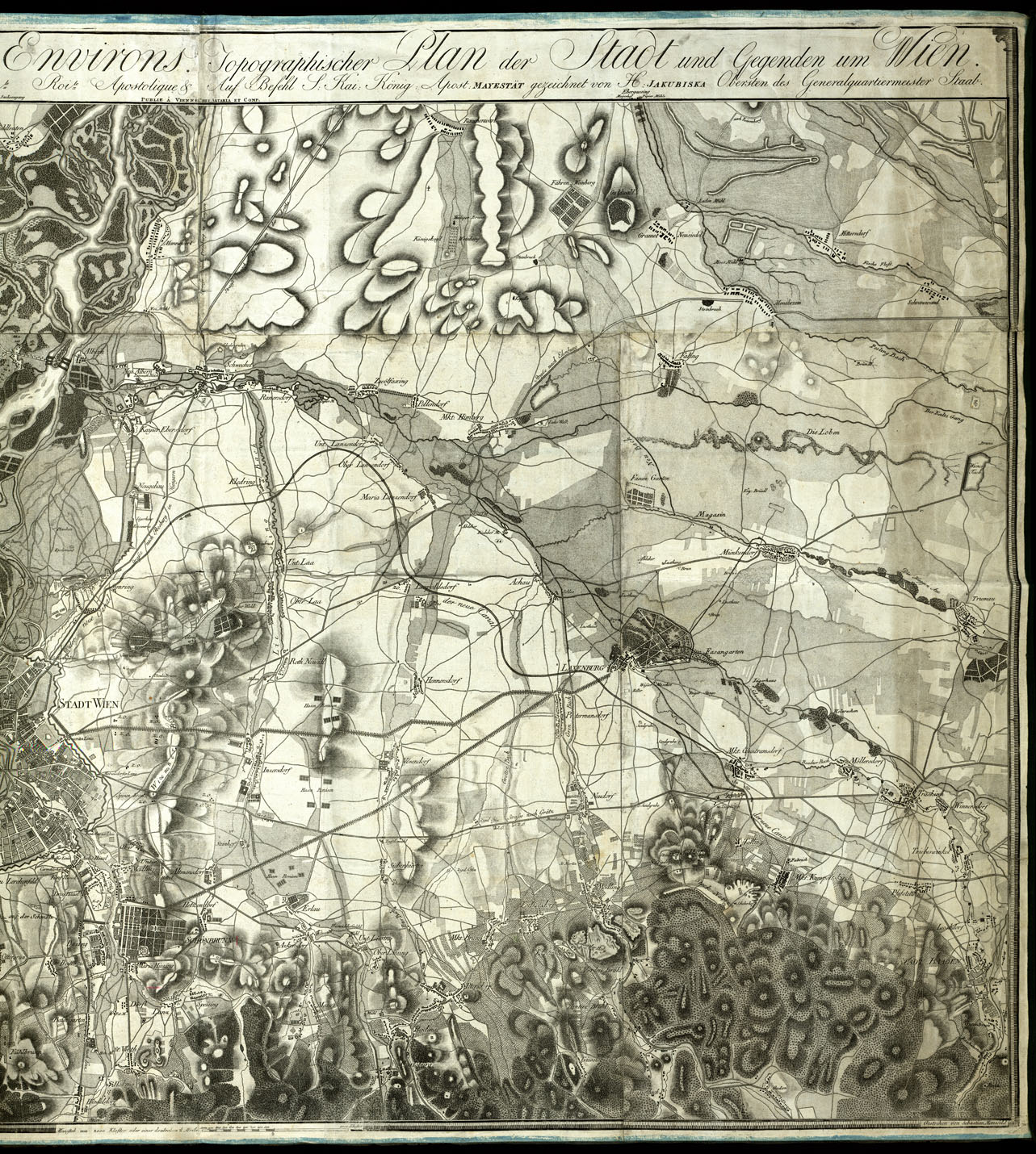 (N:20600) PLAN DE VIENNE (B0017058, B0017059) Carte e stampe antiche: riproduzione a colori su carta (formato A1)