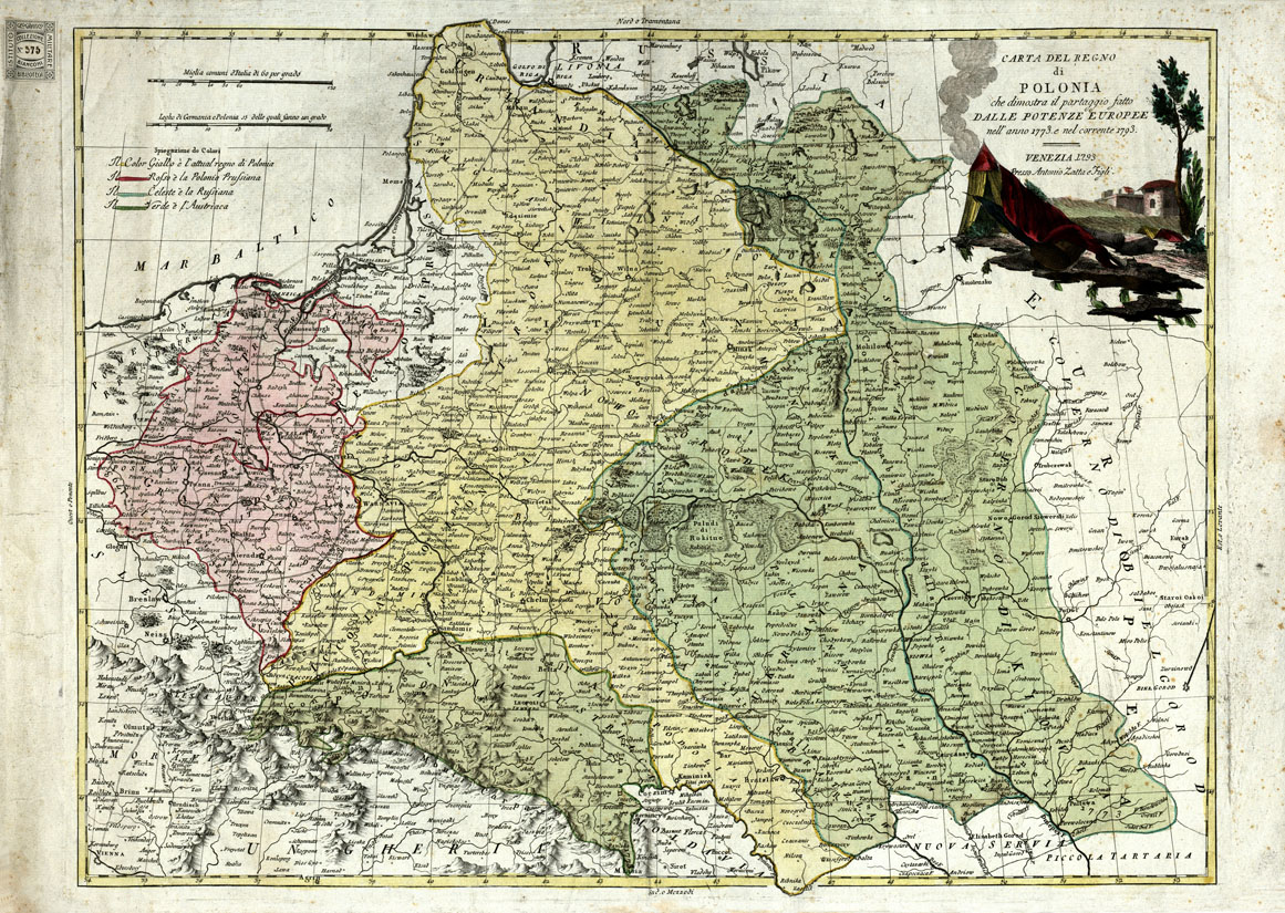 (N:20635) CARTA DEL REGNO DI POLONIA (B0017098) Carte e stampe antiche: riproduzione a colori su carta (formato A1)