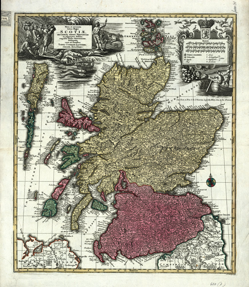 (N:20665) SCOZIA (B0017136) Carte e stampe antiche: riproduzione a colori su carta (formato A1)