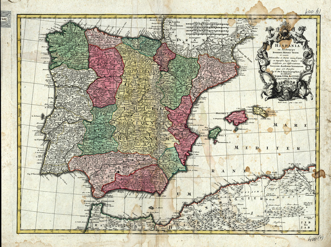 (N:20667) HISPANIA (B0017138) Carte e stampe antiche: riproduzione a colori su carta (formato A1)