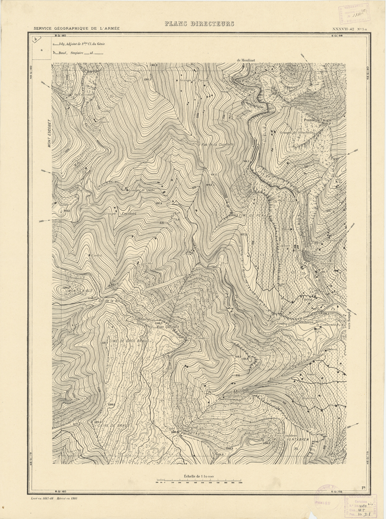 (N:20705) PLANS DIRECTEURS - XXXVII 42 N3a (B0017185) Carte e stampe antiche: riproduzione a colori su carta (formato A1)