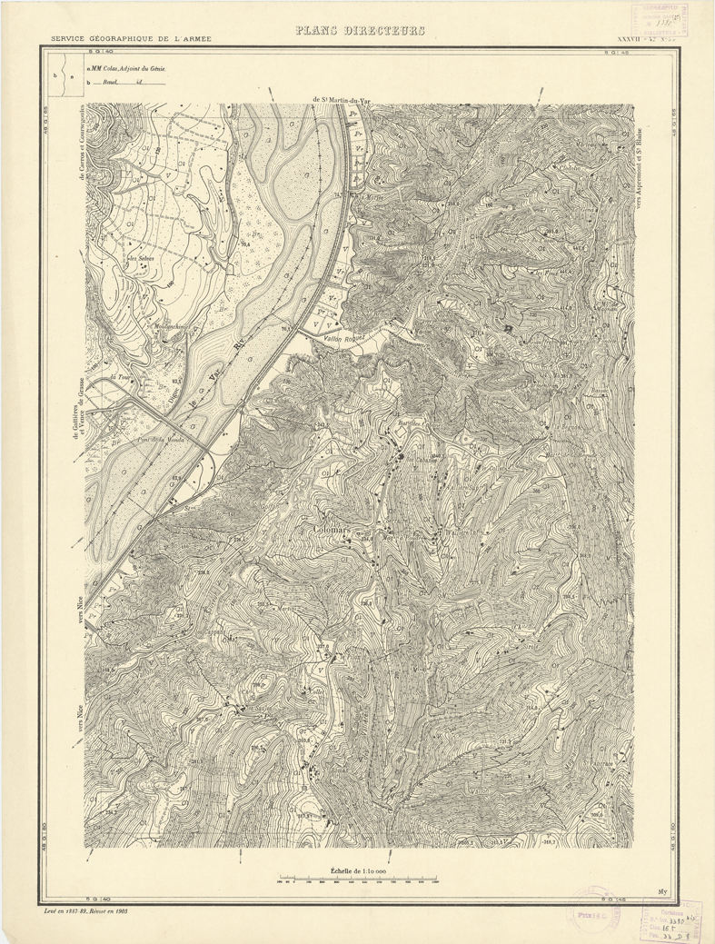 (N:20714) PLANS DIRECTEURS - XXXVII 42 N5c (B0017194) Carte e stampe antiche: riproduzione a colori su carta (formato A1)