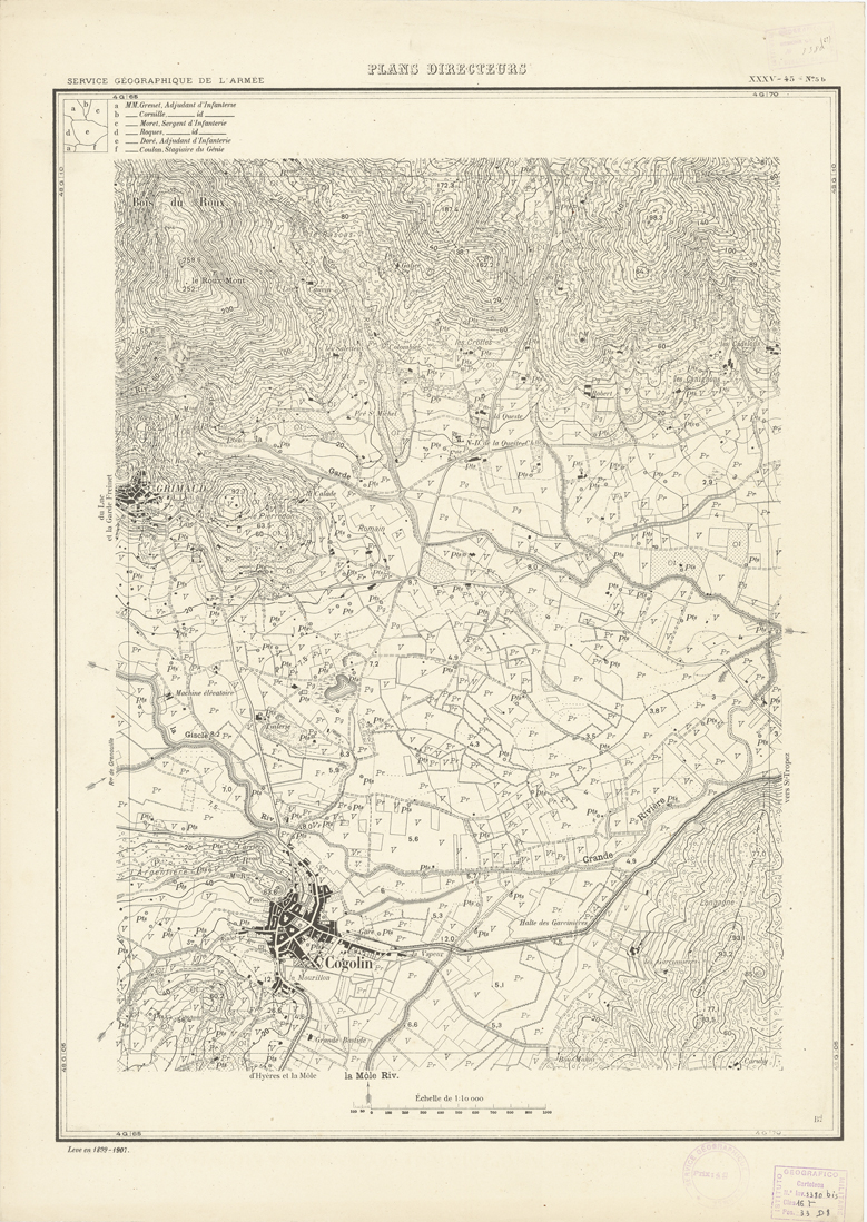 (N:20761) PLANS DIRECTEURS - XXXV 45 N5b (B0017242) Carte e stampe antiche: riproduzione a colori su carta (formato A1)