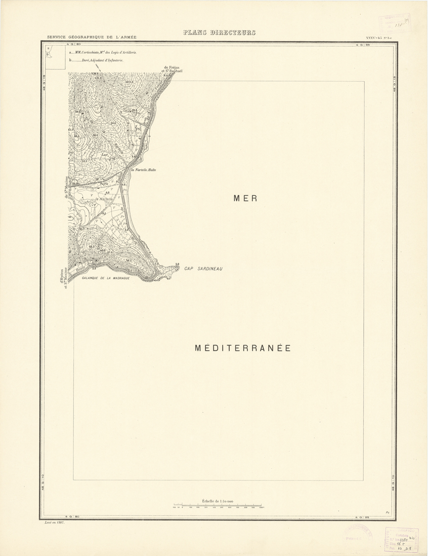 (N:20762) PLANS DIRECTEURS - XXXV 45 N5c (B0017243) Carte e stampe antiche: riproduzione a colori su carta (formato A1)