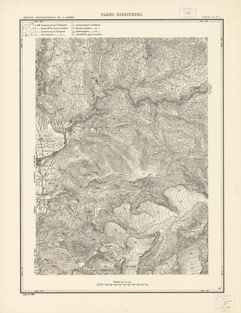 (N:21335) PLANS DIRECTEURS - XXXII 45 N2a (B0017817) Carte e stampe antiche: riproduzione a colori su carta (formato A1)