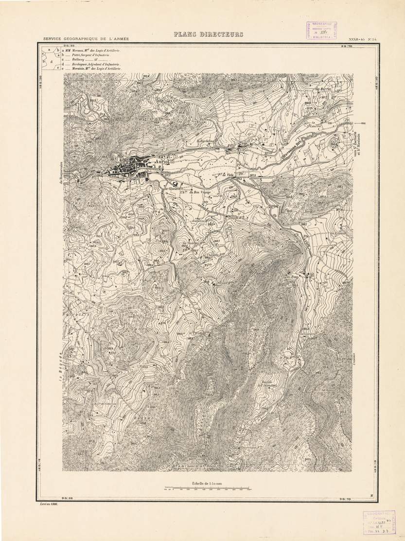 (N:21340) PLANS DIRECTEURS - XXXII 45 N3b (B0017822) Carte e stampe antiche: riproduzione a colori su carta (formato A1)